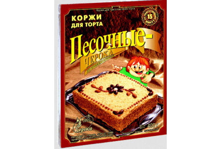 Коржи для торта ЧЕРОКА 400гр Песочные 1/12шт