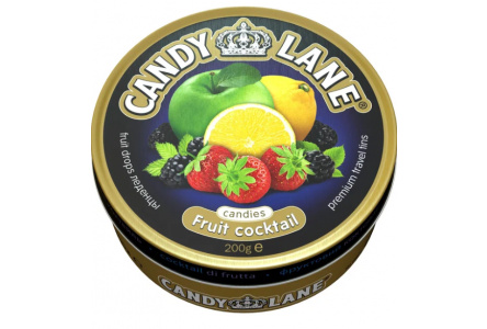 Карамель CANDY LANE 90гр Фруктовый коктейль 1/20шт