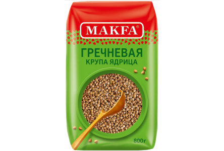 Крупа МАКФА 800гр Гречневая ядрица 1/6шт