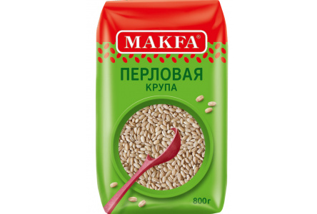 Крупа МАКФА 800гр Перловая 1/8шт