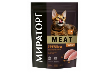 Корм д/кошек МИРАТОРГ Winner Meat 300гр Курица 1/10шт