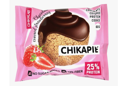 Печенье BOMBBAR 60гр Клубника в шоколаде 1/9шт