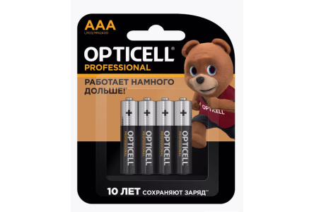 Батарейки OPTICELL Professional AAA 4шт 1/1шт