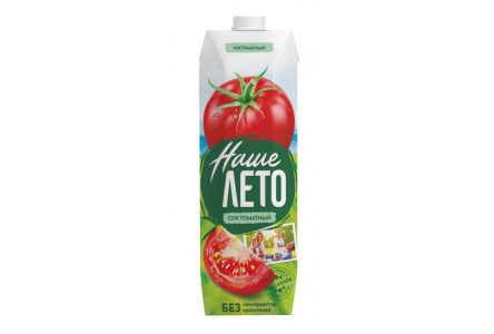 Сок НАШЕ ЛЕТО 1л Томат т/п 1/12шт