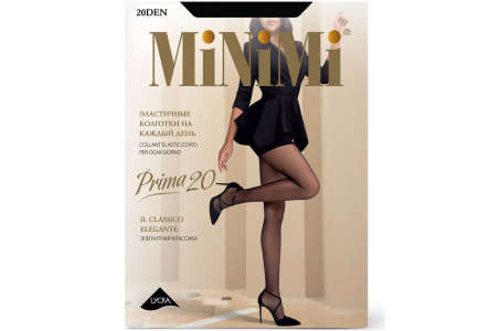 Колготки MINIMI PRIMA 20den 2S Nero шортиками 1/10шт 118688