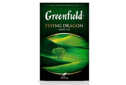 Чай зеленый GREENFIELD 200гр Flyirg Dragon green лист байховый 1/12шт