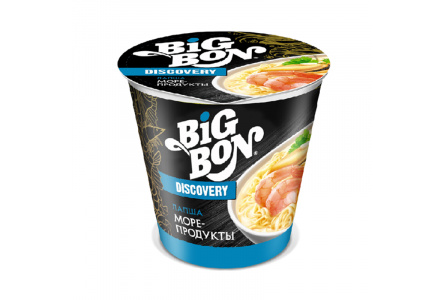 Лапша BIGBON 70гр Морепродукты стакан 1/24шт