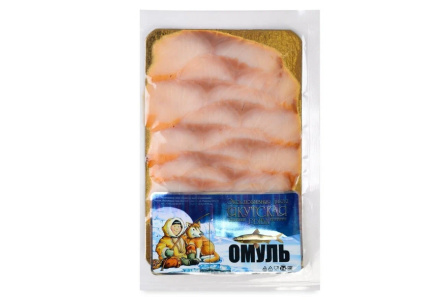 Рыба Омуль Скиф 100гр х/к в/у ломтики нарезка 1/30шт