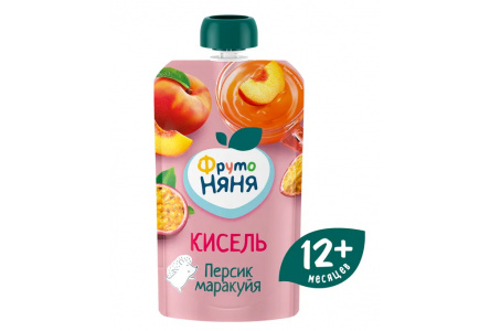 ДП Кисель ФРУТОНЯНЯ 130гр Персик/маракуйя 1/12шт