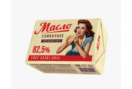 Масло АК сливочное Традиционное 180гр 82,5% Комсомолка 1/12шт