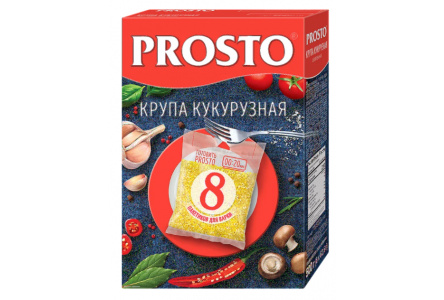 Крупа в пакетах PROSTO 500гр Кукурузная 1/12шт