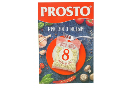 Крупа в пакетах PROSTO 500гр Рис Золотистый 1/12шт