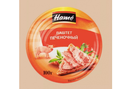 Паштет HAME 100гр  Из говяжей печени ж/б 1/16шт