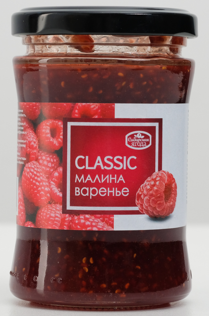 Варенье САВА 300гр Малиновое ст/б 1/8шт