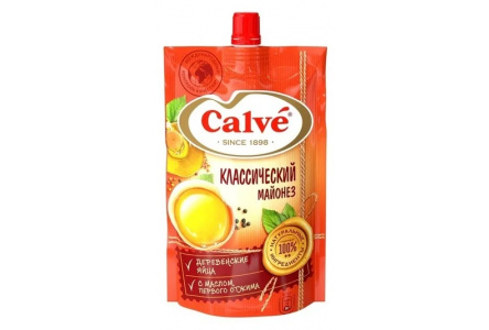 Майонез CALVE 200гр Классический 50% д/п 1/40шт РМТ002