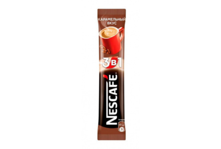 Кофе растворимый NESCAFE 3в1 14,5гр Карамель 1/50шт