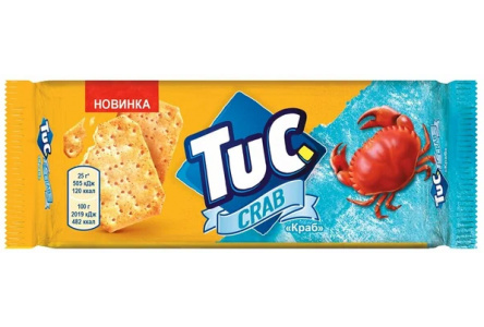 Крекер TUC 100гр Краб 1/24шт