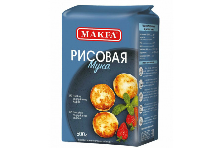 Мука МАКФА 500гр рисовая 1/6шт