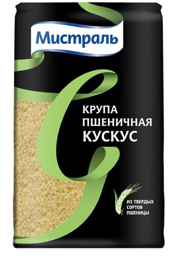 Крупа МИСТРАЛЬ 450гр Кускус пшеничная 1/12шт