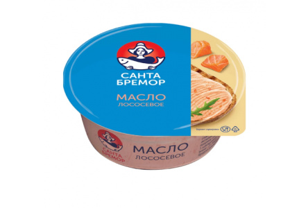 Масло лососевое Санта Бремор 100гр Бутербродное1/12шт
