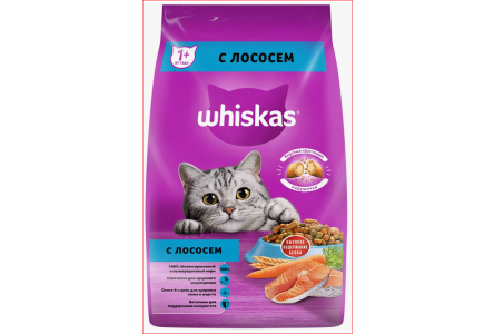 Корм д/кошек WHISKAS 350гр под/паш С лососем 1/9шт