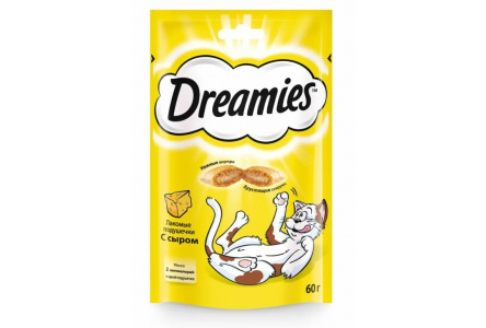 Корм д/кошек DREAMIES 60гр с сыром 1/6шт №10166251