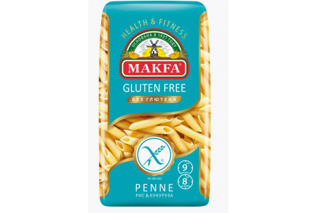 Макаронные изделия МАКФА 300гр Penne Перья без глютена 1/18шт