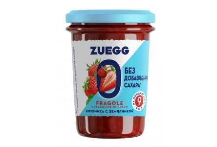 Конфитюр ZUEGG 220гр Клубника 1/8шт