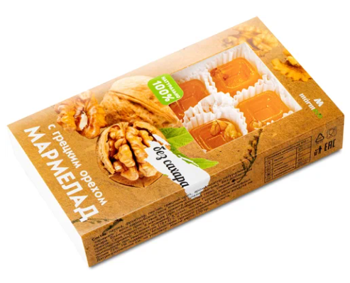 Мармелад без сахара MARME 170гр с грецким орехом 1/10шт