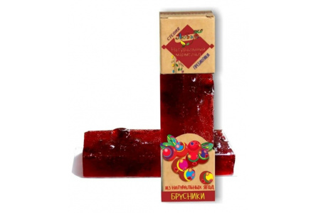 Мармелад ЛЮБЭЛЬ ЭКО 50гр Брусника мини 1/15шт