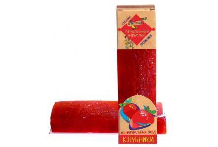 Мармелад ЛЮБЭЛЬ ЭКО 50гр Клубника мини 1/15шт