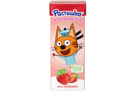 Коктейль РАСТИШКА 210гр 2,0% Клубника 1/18шт