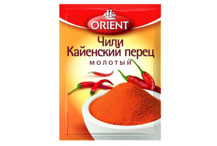 Приправа ORIENT 12гр Красный перец острый молотый 1/35шт