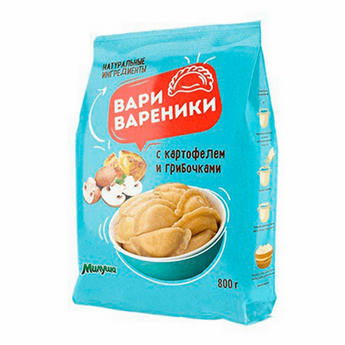 Вареники ВАРИ ВАРЕНИКИ 800гр Картофель/грибы 1/5шт