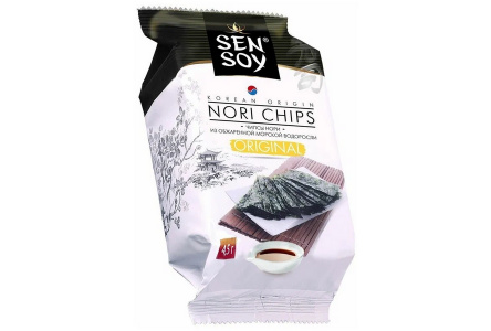 Чипсы нори SEN SOY 4,5гр Премиум Original 1/18шт