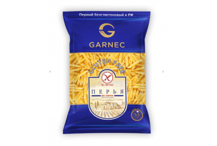 Макаронные изделия GARNEC 250гр Перья б/глютена 1/8шт