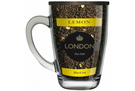 Чай черный LONDON TEA CLUB 70гр Байховый/лимон в кружке байховый 1/20шт