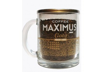 Кофе растворимый МAXIMUS 70гр Gold в кружке 1/12шт