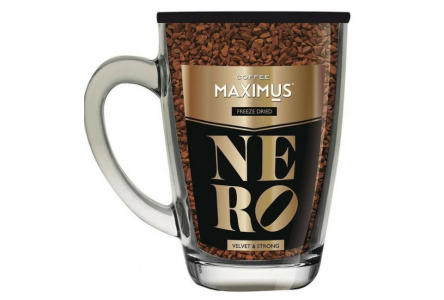 Кофе растворимый МAXIMUS 70гр Nero в кружке 1/12шт