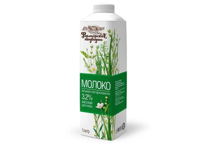Молоко ФЕРМЕРСКОЕ ПОДВОРЬЕ 1л 3,2% Пастеризованное т/топ 1/6шт Продукт без заменителя молочного жира