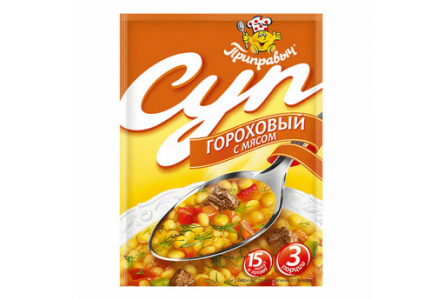 Суп ПРИПРАВЫЧ 60гр Гороховый с мясом 1/15шт