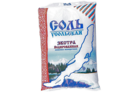 Соль УСОЛЬСКАЯ 1кг Йодированная 1/20шт