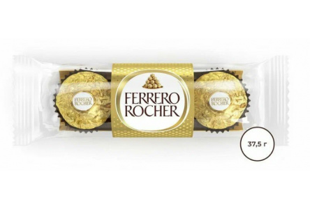 Конфеты FERRERO ROCHER 37,5гр Т-3 1/16шт