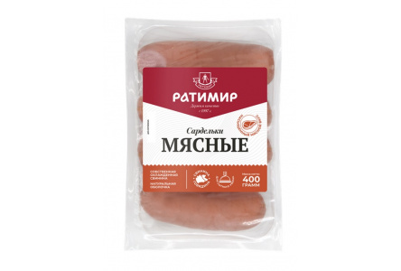 Сардельки РАТИМИР 400гр Мясные 1/1шт