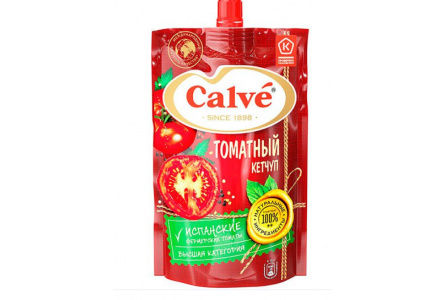 Кетчуп CALVE 350гр Томатный д/п 1/28шт РКТ002