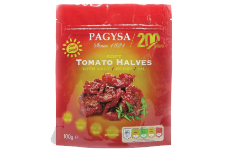 Томаты вяленые PAGYSA 100гр Мягкие с маслом/травы дой-пак 1/20шт