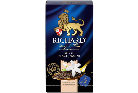 Чай черный в пакетиках RICHARD 25х2гр Royal Black Jasmine байховый 1/12шт