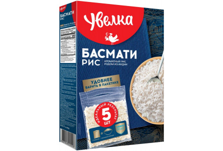 Крупа УВЕЛКА 400гр Рис Басмати 1/6шт