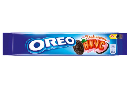 Печенье OREO 95гр Какао/клубника 1/28шт