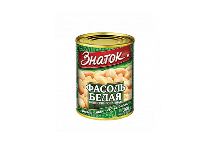 Фасоль ЗНАТОК 360гр Белая ж/б 1/12шт